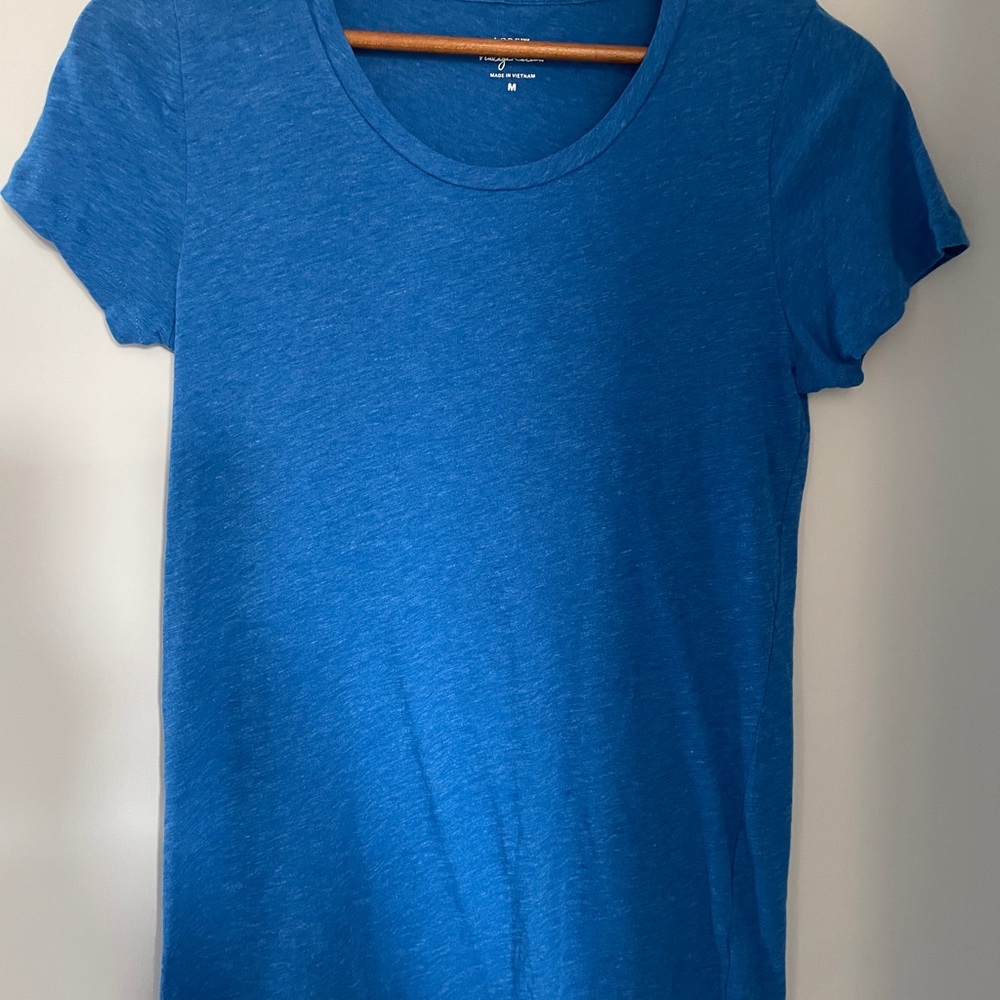 J. Crew Vibrant Blue Short Sleeve Tee